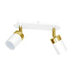 Lampa sufitowa JOKER BIAŁY ZŁOTY 2x GU10 MILAGRO Metal styl nowoczesny