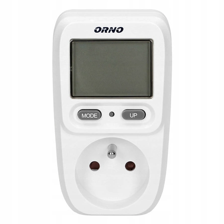 Watomierz z Wyświetlaczem LCD Miernik Licznik Zużycia Prądu Energii do  Gniazdka ORNO