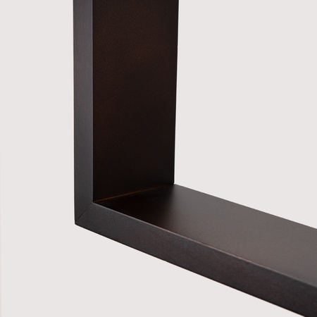 Lampa Sufitowa Wisząca Zwis E27 Żyrandol Kwadratowa Brązowa Skandynawska Aries Sollux