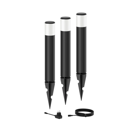 Zestaw 3x Lampa Ogrodowa LED PUREX GardenLink Przyścieżkowa Zewnętrzna 1,5W 24V 2700K IP44 Wbijana PHILIPS