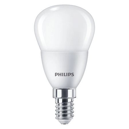 Żarówka LED Kulka E14 P45 4.9W = 40W 470lm 6500K Zimna PHILIPS
