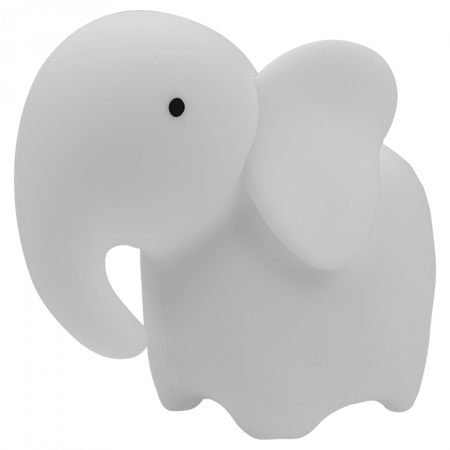 Lampka Nocna Dziecięca LED 1W 3000K Ciepła + Wielokolorowa RGB Akumulatorowa 500mAh Biała SŁOŃ MARY'S