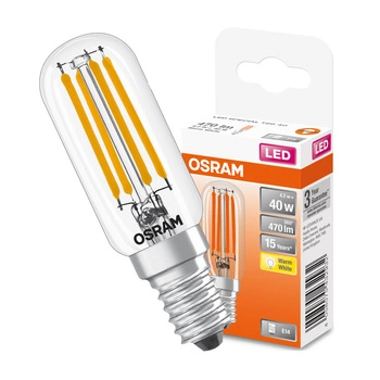 Żarówka LED E14 T26 4,2W = 40W 470lm 2700K Ciepła 300° Filament OSRAM 