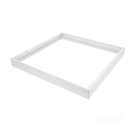 Ramka Natynkowa 63mm do Panelu LED 60x60cm Klik Biała Kobi