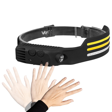 Latarka Czołowa Akumulatorowa 3x COB + XPE Pro Series VA0130 VAYOX