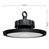 Lampa LED Przemysłowa High Bay 150W 22500lm 4000K Neutralna 90° Ściemnialna Czarny IP65 Masterled