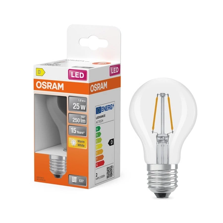 Żarówka LED P45 E14 3.4W = 40W 470lm 2700K Ciepła 300° Filament STAR CLASSIC Osram