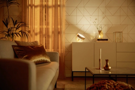 Lampka Biurkowa LED Nocna 8.2W 570lm IP20 White and Color Ambiance RGB + TW Złota Inteligentna SMART Zigbee Bluetooth Iris Philips HUE