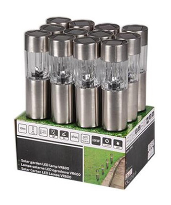 Lampa solarna ogrodowa LED wbijana czujnik zmierzchu