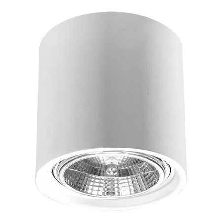 Lampa Sufitowa Oprawa Natynkowa SPOT TUBA Reflektor GU10 Cylindryczna Biała Nowoczesna Kalu Sollux