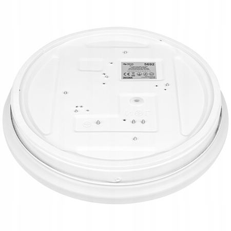 Plafon LED Sufitowy Łazienkowy Lampa Sufitowa ERIK 18W 4000K IP44 Mikrofalowy Czujnik Ruchu MasterLED