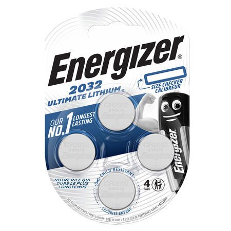 4x Baterie ENERGIZER ULTIMATE LITHIUM Do Urządzeń Elektronicznych CR2032 Blister