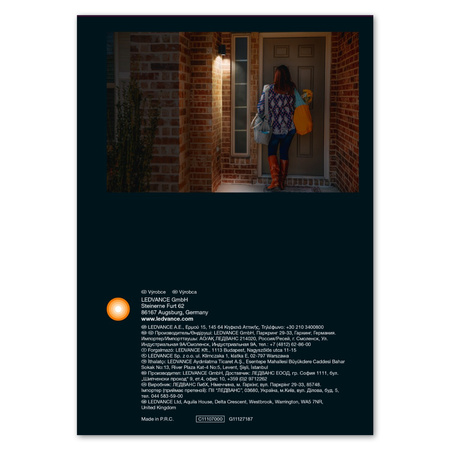 Lampa Ogrodowa Zewnętrzna Kinkiet Elewacyjny LED GU10 IP44 Szary Endura Ledvance