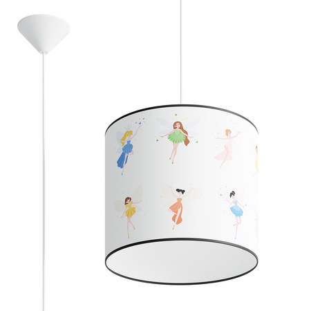 Lampa Sufitowa Wisząca Zwis E27 Żyrandol Owalna Wielokolorowa Nowoczesna Wróżki Sollux