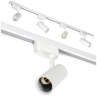 Lampa Szynowa Szynoprzewód 1-Fazowy + Reflektor Punktowy 4x GU10 1m Biały Nextrack Go Kobi