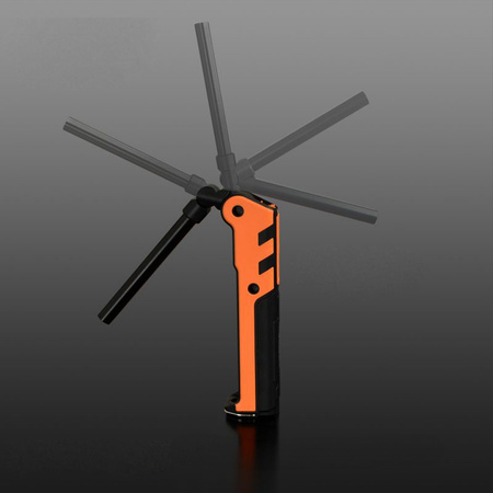 Latarka Ręczna Akumulatorowa LED 5W 400lm 5 Trybów Pracy USB C UV Ściemnialna Videx