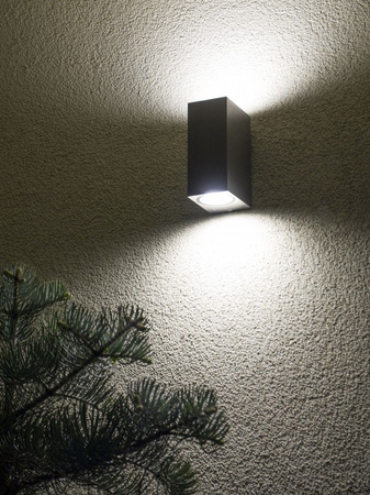 Lampa Ogrodowa Zewnętrzna Elewacyjna KINKIET LED Mini 5002 BR GU10 Su-Ma