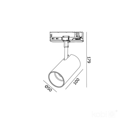 Reflektor Szynowy LED 10W 900lm CCT 36° Czarny CRI90 Nextrack Core Kobi