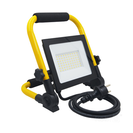 Naświetlacz LED Zewnętrzny Ogrodowy 50W 4250lm 4000K Neutralny 110° IP54 IK06 Czarny Żółty Tigra Kobi