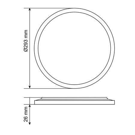 Plafon LED Oprawa Zewnętrzna 22W 2400lm CCT 140° Biała Natynkowa IP54 Videx
