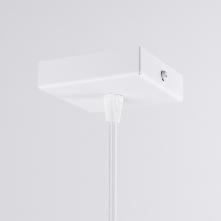 Lampa Sufitowa Wisząca Zwis G9 Żyrandol Tubularna Biała Skandynawska Prysm Sollux