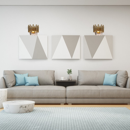 Lampa Ścienna Kinkiet MADISON Złota 2xE14 Milagro