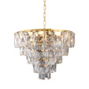 Lampa Wisząca Sufitowa Żyrandol CHELSEA Złota 6xE14 Milagro