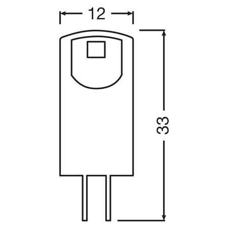 Żarówka LED Kapsułka G4 0.6W = 5W 55lm 2700K Ciepła 12V 320° LED PIN Osram