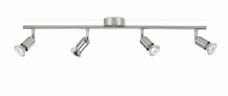 Lampa Sufitowa Reflektor 4x GU10 nikiel Limbali Philips