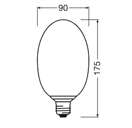 Żarówka LED E27 Owalna Mroźna 3.5W 300lm 2700K Ciepła Dekoracyjna Brązowa Osram