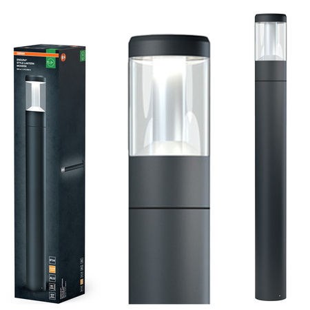 Lampa Ogrodowa Słupek Zewnętrzny Stojący LED 12W 610lm 3000K Ciepła Szary IP44 Endura Osram
