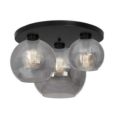 Lampa Sufitowa SOFIA SMOKED 3xE27 Milagro