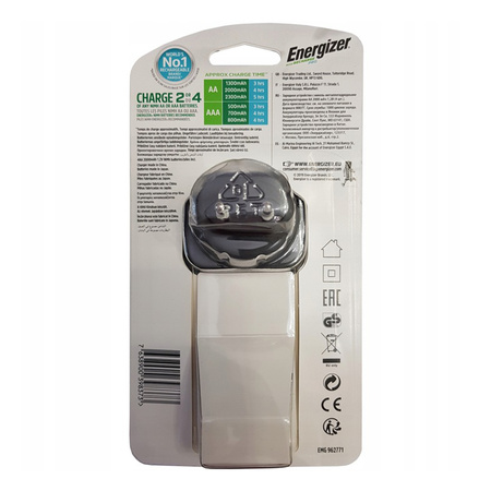 ŁADOWARKA ENERGIZER PRO + 4x Akumulatorki POWER PLUS AA 2000mAh