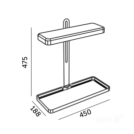 Lampka do Roślin LED Wspomagająca Wzrost 20W 1200lm 3000K Ciepła 110° Biała Bloom Kobi