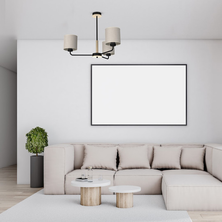 Lampa Sufitowa Żyrandol ATLANTA 3xE27 Milagro