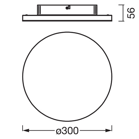 Plafon LED Lampa Sufitowa Natynkowa 19W 1750lm 3000K Ciepła 120° Biała Planon Frameless Osram