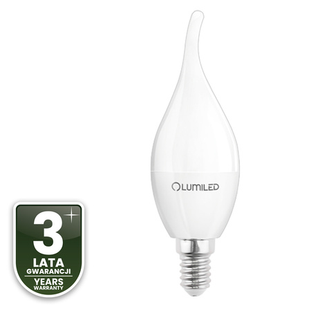 6x Żarówka LED E14 Świeczka BA35 5W = 40W 470lm 4000K Neutralna 180° LUMILED