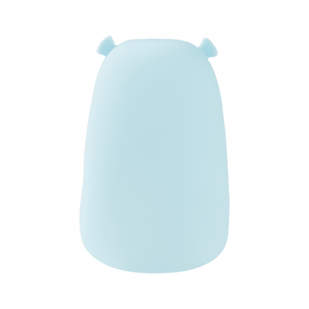 Lampka Nocna Dziecięca LED 0.4W 3000K Ciepła + Wielokolorowa RGB USB Akumulatorowa 1200mAh Niebieska + Pilot DUŻY MIŚ MARY'S