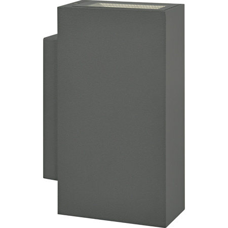 Kinkiet Elewacyjny LED Grafitowy Góra/Dół 2x2,5W 4000K Neutralna ORLEAN GOLDLUX (Polux)