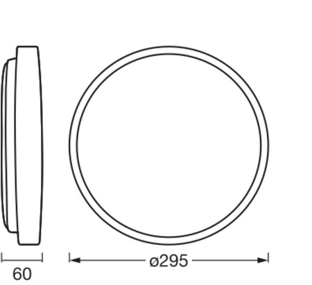 Plafon LED Lampa Sufitowa Natynkowa 16W 1000lm 3000K Ciepła Ściemnialna Brązowy 29cm Orbis Ledvance