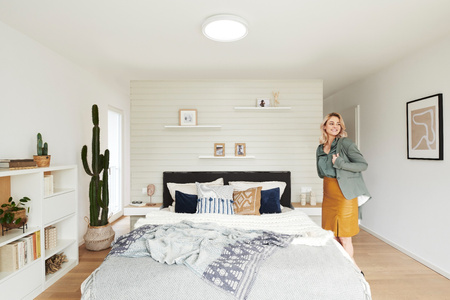 Plafon LED Lampa Oprawa Natynkowa 28W 900lm RGB CCT z Podświetleniem Ściemnialna 46cm Biały SMART+ WiFi Orbis Ledvance