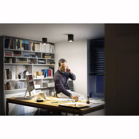 Oprawa Sufitowa Natynkowa LED Spot Pillar Czarny 4.2W CCT PHILIPS HUE Bluetooth Zigbee