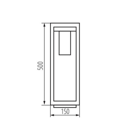 Lampa Ogrodowa Zewnętrzna VIMO E27 IP44 Słupek Czarna Kanlux