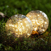 Lampa Solarna LED Kula Ogrodowa Naziemna Ozdobna 10cm 3000K IP44
