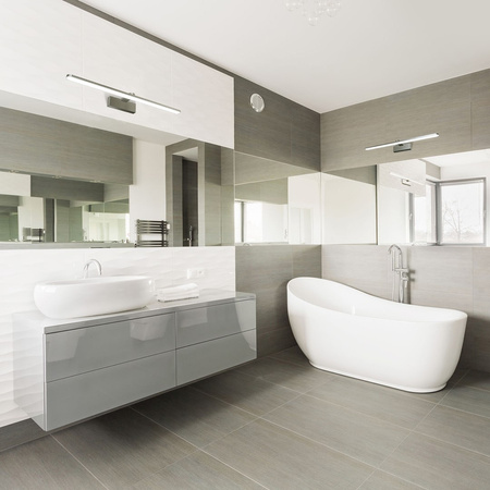 Lampa Ścienna Kinkiet SPLASH Chrom 60cm 12W LED Milagro