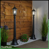 Lampa Ogrodowa Zewnętrzna E27 SŁUPEK LATARNIA 110cm Czarna BELLIS LUMILED