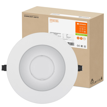 Panel LED Oprawa Podtynkowa Punktowa 21W 2520lm 4000K Neutralna Oczko Spot Biały Downlight Ledvance