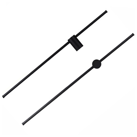 Kinkiet LED CATRINA lampa ścienna CZARNA Metal 17W 120cm styl nowoczesny