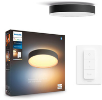 Plafon LED Lampa Sufitowa Natynkowa 19.2W 2450lm IP20 White Ambiance TW Czarna 38cm Inteligentna SMART Zigbee Bluetooth Enrave Philips HUE