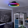 Oprawa Przemysłowa LED z Wentylatorem + Pilot 48W 2110lm RGB CCT 150° Natynkowa Czarna PLAVE KANLUX